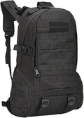 Tactical Backpack for Men Hiking Day Pack Molle Military Rucksack Waterproof 35L EDC Bag (Black)