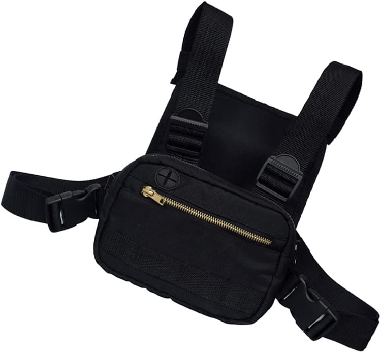 Fashion Chest Pack Versatile Vest Bag for Outdoor Activities Lightweight Front Pouch for Hiking Camping and Travel for Storing Phones Tools and More