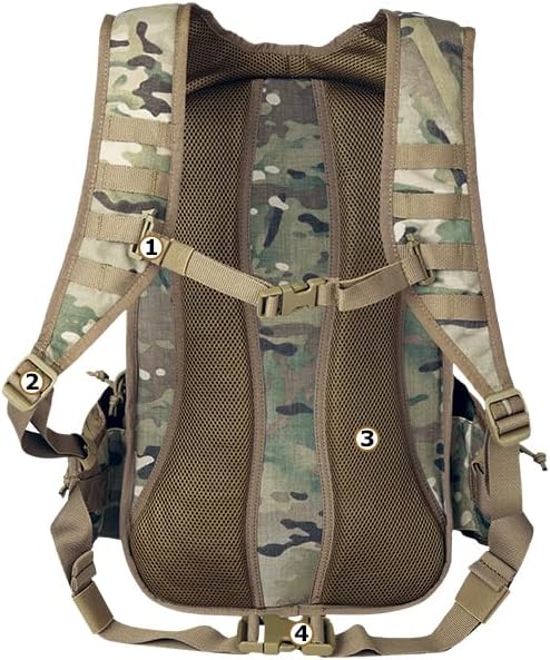 Tactical Pro Supply - Attack 900D Oxford Backpack for Hiking Camping Running Cycling and Biking Made from Premium Quality and Water-resistant backpack - Camo