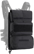 ACEXIER Tactical Zip-on Panel Zipper-on Pouch Hunting Bag Airsoft Molle Plate Carrier for A.VS-JPC 2.0 Vest