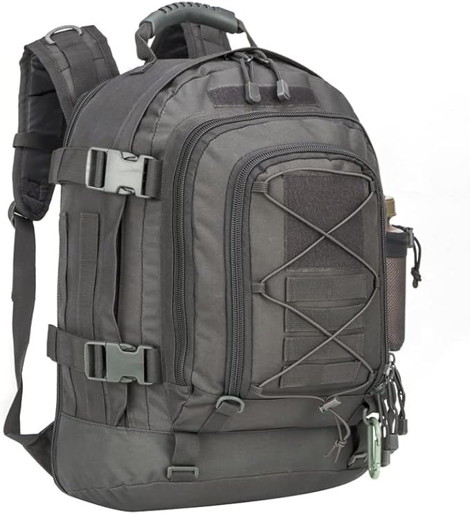 Extra Large 60L Tactical Backpack for Men Women Outdoor Water Resistant Hiking Travel Laptop Bag(G)