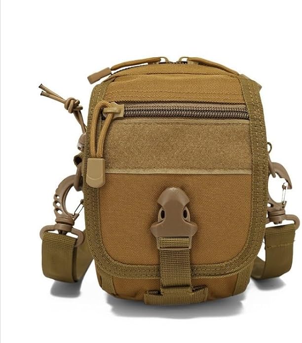 Tactical MOLLE Phone Pouch Military Small Belt Pouches Sling Chest Canvas Messenger Shoulder Bag Gear Duty Pack for Outdoor