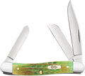 Case XX WR Pocket Knife Medium Stockman Lizardskin Jigged Bone Handles Item #22846 (6318 SS) 3 5/8 Inches Closed