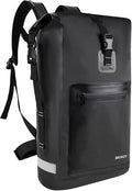Vogano Waterproof Backpack Waterproof Bag Dry Bags 30L Roll Top Closure Travel Bags For Kayaking Camping Boating Hiking Beach (Black)
