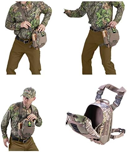 Allen Company Shocker Cut-N-Run Turkey Hunting Pack - 3in1: Thigh Pack Sling Pack Chest Pack - 9 Features 10 Inch/315 Cubic inches / 5.2 L Camo 19170 One Size