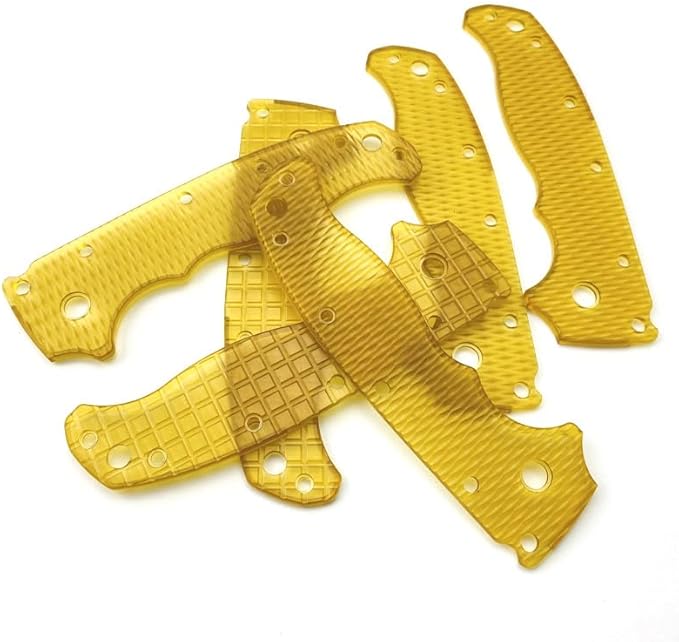 1 Pair Custom Transparent PEI Scales Replacement Fits for Demko AD 20.5 Ultem Handle Patch DIY Accessory