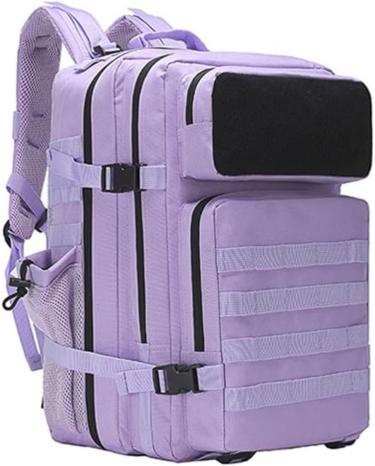 Outdoor Sports Pack Hiking Bag Rucksack Knapsack Combat Camouflage Tactical Backpack - Purple