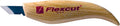 FLEXCUT Wood Carving Knives | Skew Knife | Polished and Honed 1095 High Carbon Steel | Ash Wood Handle | KN11 | Made in the U.S.A.