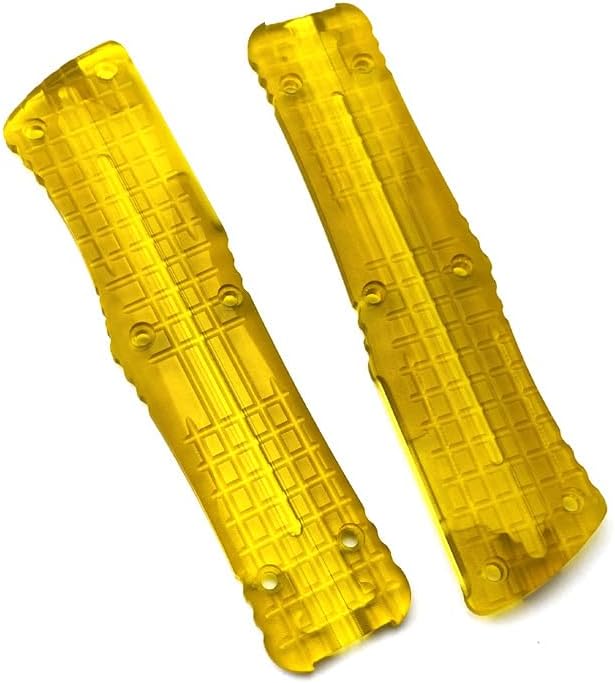 1 Piece Custom Acrylic Scales Fits for Microtech Combat Troodon Handle Patch with Checkered Pattern DIY Accessory