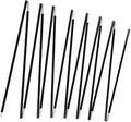 Aluminum Tent Poles Replacement Black Pre-Assembled Tent Pole 7001 T6 Heated Camping Tent Rod