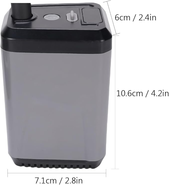 Irfora Portable Camping Shower Electric Pump Battery Powered USB Rechargeable Shower with Display Screen (Grey)