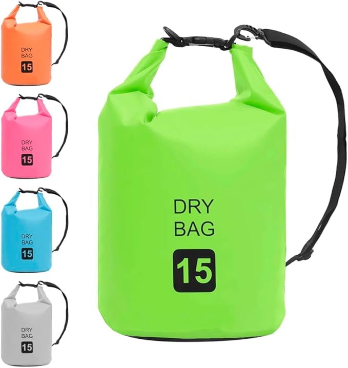 SKM Dry Bag Green 4 gal PVCGreen (Weight 0.79KG)