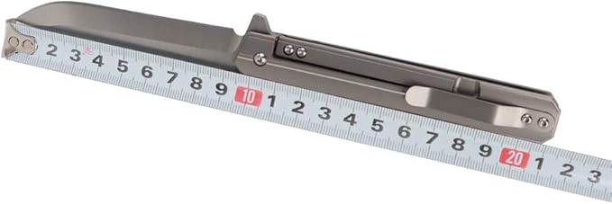 MASALONG Harry and Son kni206 Outdoor camping tactical folding knife EDC Titanium alloy handle D2 / damascus blade (large)