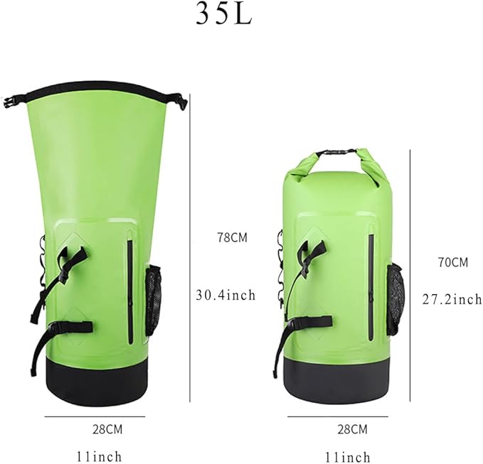 Floating Waterproof Dry Bag 35L Roll Top Sack Keeps Gear Dry for Kayaking Rafting Boating Swimming Camping Hiking Beach Fishing