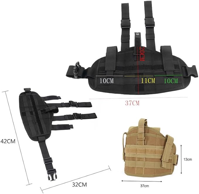 Outdoor Sports Airsoft Gear Assault Combat Molle Pack Accessory Tactical Fast Molle Leg Strap Pouch