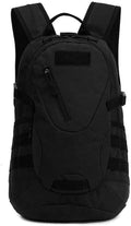Tactical Backpack with USB Charging Port Durable Outdoor Bag for Men Military-Style Molle System Water-Resistant Travel Backpack (BLACK)