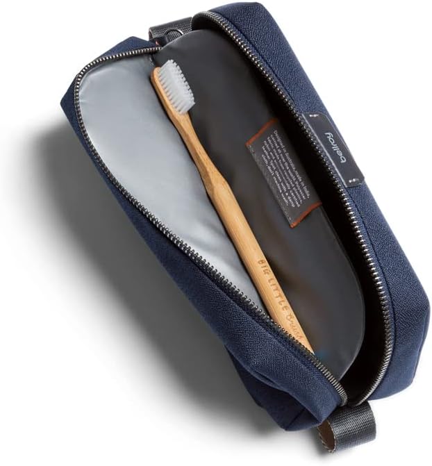 Bellroy Toiletry Kit (Unisex Toiletry Bag Zipper Closure Water-Resistant Lining Toothbrush Sleeve with Magnetic Closure Internal Mesh Pocket Organization) -Bronze