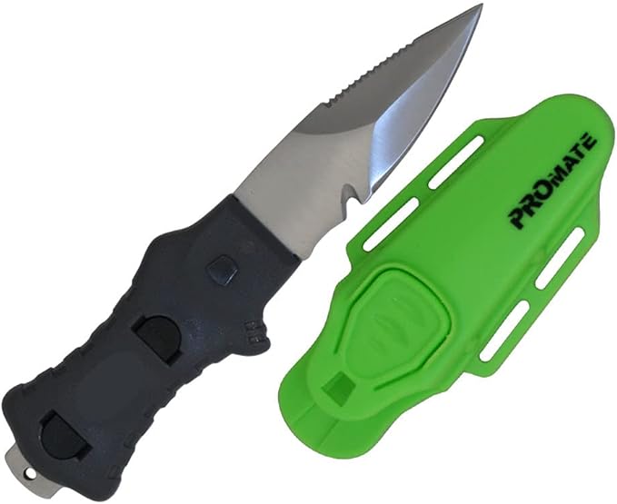 Promate Point Tip Scuba Dive BC Knife (3 Blade)