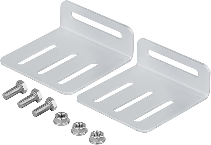 4 Sets Adjustable Solar Panel Tilt Mount Bracket Solar Panel Rack Mount for RV Roof Boat Flexible Length: 4-7 Aluminum Alloy