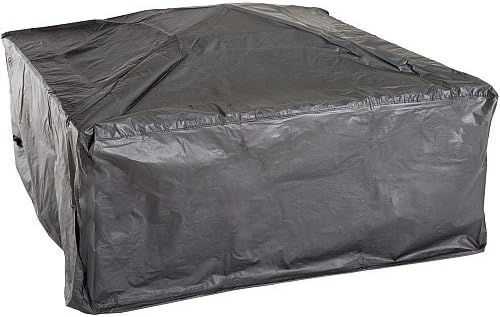 Fire Pit - 33-Inch Outdoor Firepit Table with Screen Cover and Poker - Outdoor Fire Pits for Backyard Deck Patio or Porch by Pure Garden (Black)