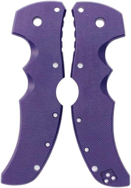 1 Pair Custom G10 Scales Handle Fits for Recon1 DIY Making Accessory(Purple)
