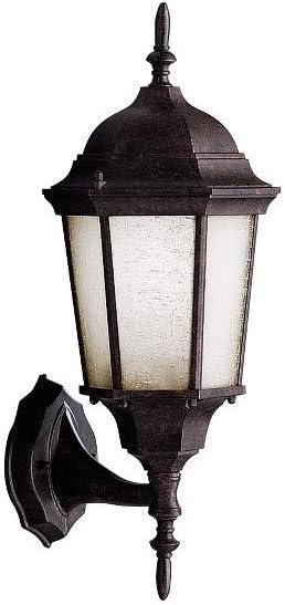 Kichler Madison 19.75 1 Light Outdoor Wall Light with Clear Beveled Glass in Tannery Bronze