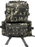 Tactical Backpack Military Molle Hiking 56-75L : Military fan outdoor hiking mountaineering bag tactical bag digital camouflage