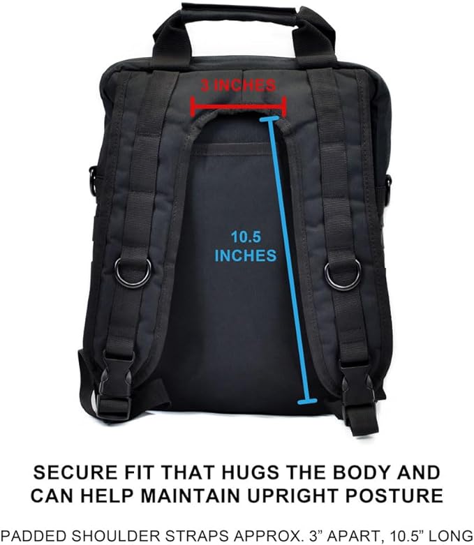 TORCH MOLLE Urban Commuter Backpack Laptop Bag Rucksack for Hiking Cycling Crossfit Light Rucking EDC Gear V2 (Black)