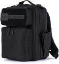 WOLFpak 15L Slim Tactical Gym Backpack - Durable 1000D Waterproof Oxford Material | Minimalist Daypack w/Laptop Pocket &amp Dual Cup Holders | Great for Travel &amp Everday Carry | (Nightshade)