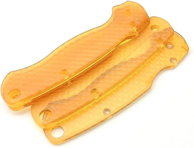 1Pair Ultem Scales Fits for C81 Paramilitary 2 Custom PEI Non-slip Handle Patch Blank DIY Replacement