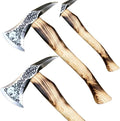 Handmade Carbon Steel Viking Skull Etched Tomahawk Axe Viking Axe Best for Camping Hunting and Gift