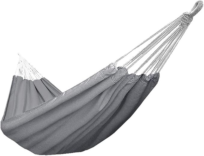 Portable Hammock Portable Patio Hammocks Canvas Hammock Multifunctional Travel Swing Bed for Outdoor Beach Garden Backyard for Backpacking Beach (Color : Grey)