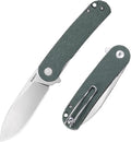 Small EDC Folding Pocket Knife for Man - 2.59 D2 Steel Satin BladeMini Micarta Handle with ClipClassic Design for Outdoor Camping Hiking &amp Everyday Carry.Han309-GMS