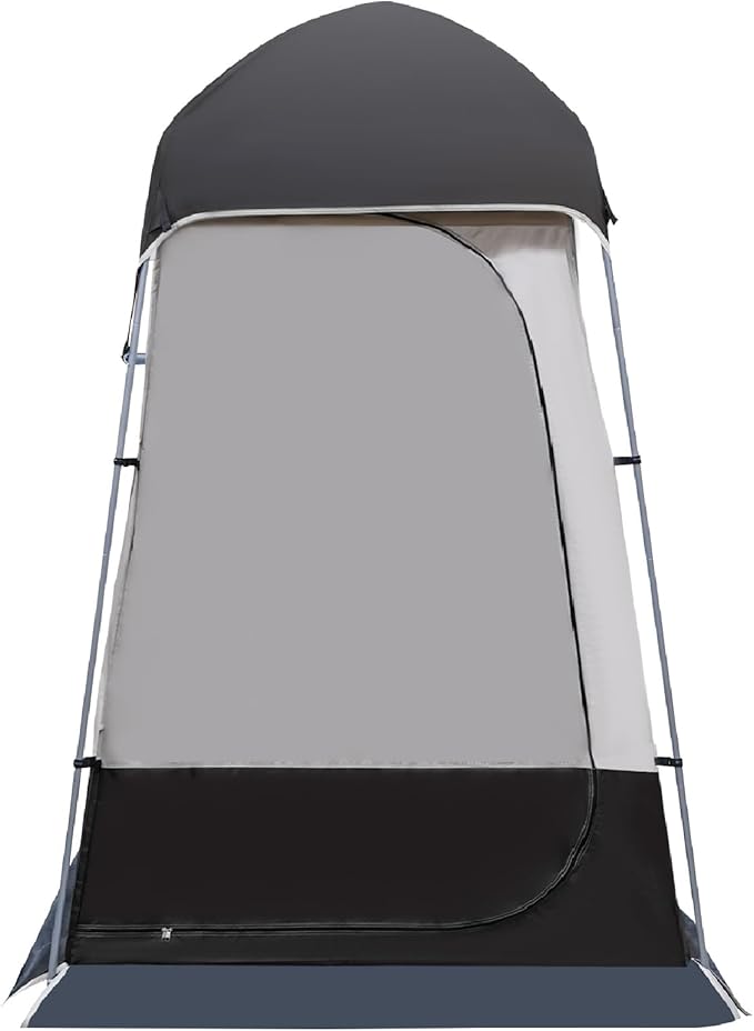 Shower Tent for Camping Outdoor Privacy Tent 63 * 63 * 94.5 Spacious Camping Changing Tent Dressing Room Portable Toilet Tent Camping Privacy Shelter Instant Outdoor Rain Shelter (Coffee Brown)