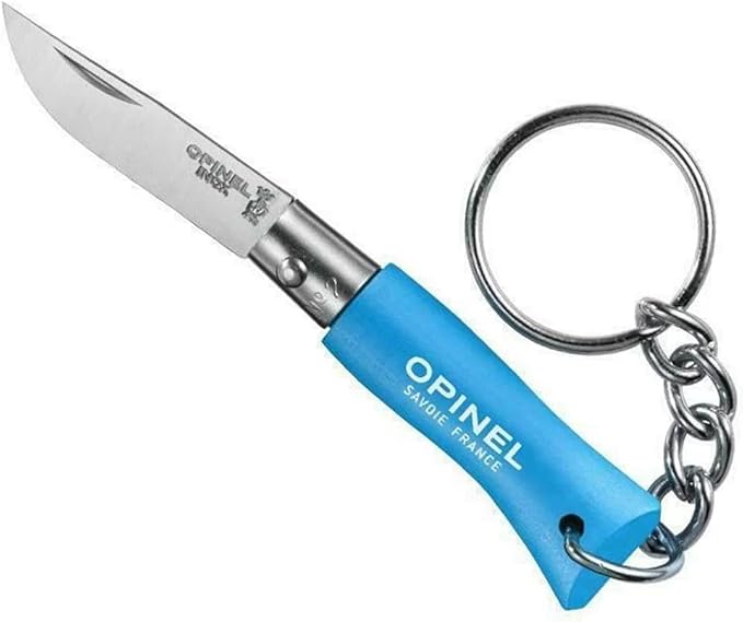 Opinel N02 CYAN KEYRING /6