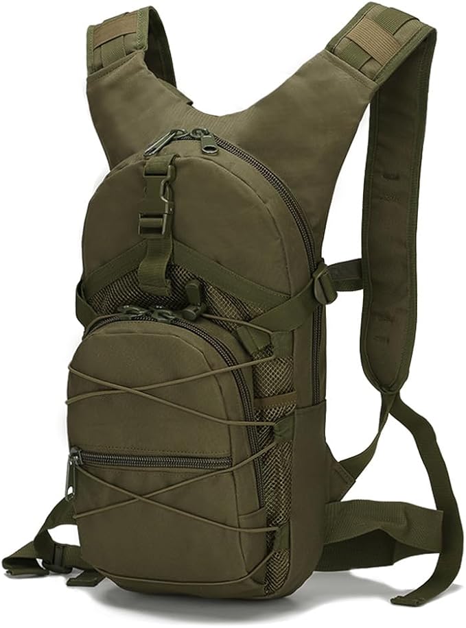 Tactical Backpack Small Military Daypack Assault Pack Rucksack Bag for Travel Hiking Running Outdoor Sports (Military Green)