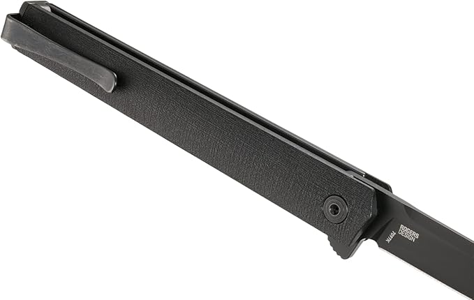 CRKT CEO Everyday Carry EDC Pocket Folding Knife with Liner Lock: AUS 8 Plain Edge Blade Glass-Reinforced Nylon Handle Reversible Pocket Clip 7097K