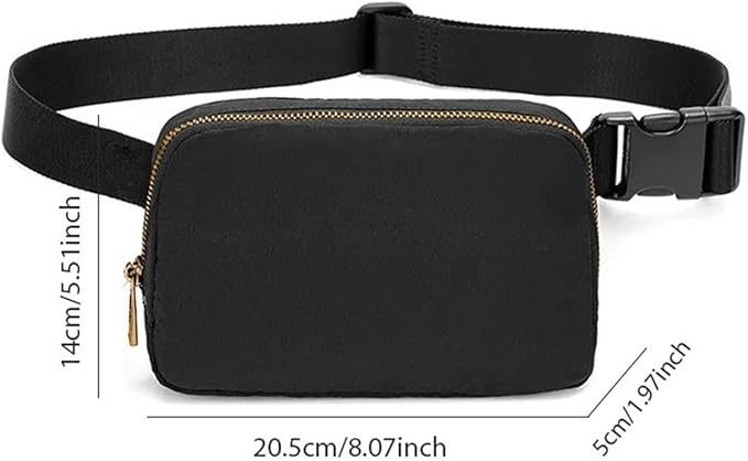 2025 Women Waist Bag Zipper Fanny Pack Chest Bag Outdoor Sports Crossbody Shoulder Bag Casual Travel Female Money Pouch(K)