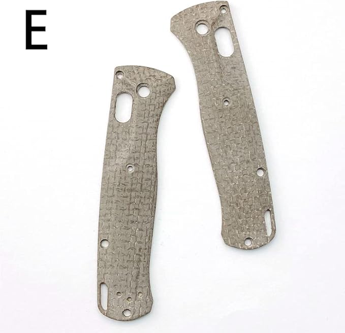 1 Pair Custom Micarta Scales Fits for Bugout 535 Premium CNC Handle Patch DIY Accessory(Brown)