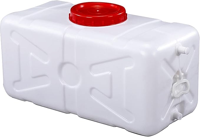 FIXARE 145L Camping Water Container Extra Thick Plastic Water Tank Large Capacity Water Storage Container with Lid for Outdoors Hiking Camping