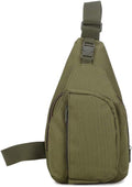 Sunnystacticalgear Outdoor Sports Hiking Sling Bag Shoulder Pack Camouflage Tactical Chest Bag - Green