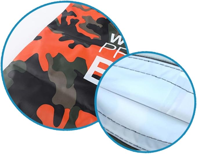 Toddmomy 3pcs Camouflage Pvc Bags for Outdoor Activities Versatile Beach Boating and Kayaking Shoulder Pack Floating Dry Bag Mixed Colors