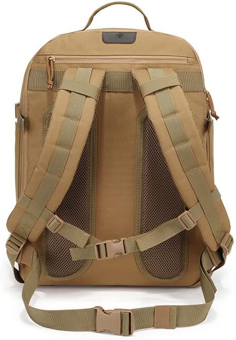 Outdoor Sports Pack Hiking Bag Rucksack Knapsack Combat Camouflage Tactical Backpack - Tan