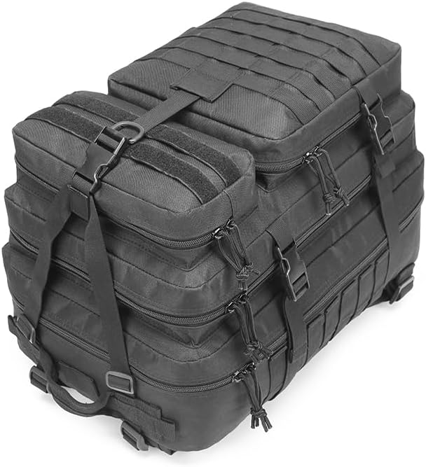 Military Tactical Backpack Hunting Backpack for Men Hiking Camping Army Molle Daypack 3-Day Pack(Black1.2)