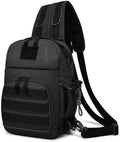 Sports Crossbody Bag Iarge Capacity Single Shoulder Dual Shoulder Tactical Backpack USB Port Design