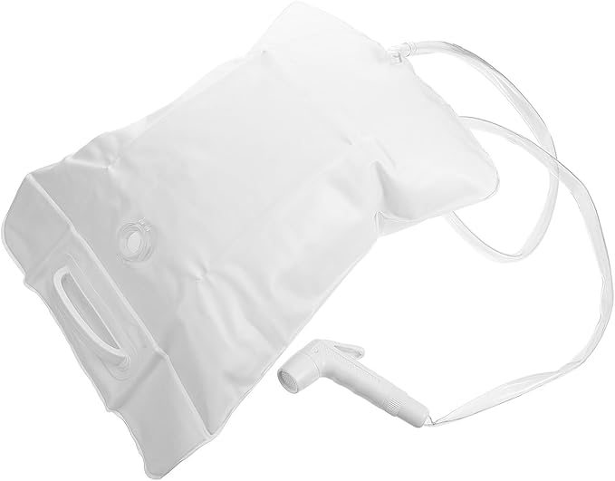 PRETYZOOM Portable Camping Shower Bag 10l Outdoor Shower Water Storage Sack with White Handle for Hiking and Camping