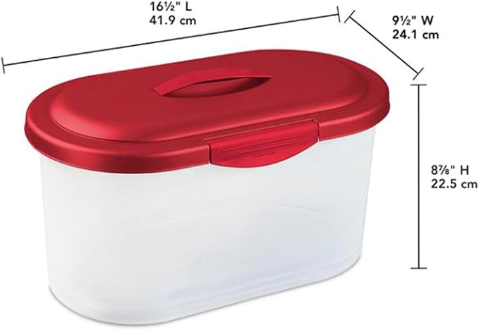 Sterilite Holiday Bow Storage Box Container