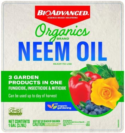 BioAdvanced Organics Brand Neem Oil Ready-to-Use 1 Gal Neem Oil for Plants