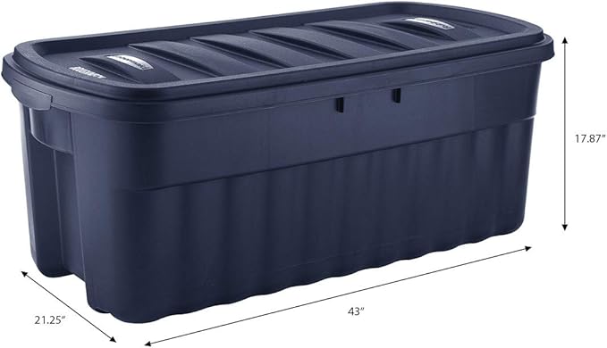 Rubbermaid 50 Gallon Roughneck️ Storage Tote Durable Reusable Plastic Storage Bin