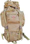 65L Military Backpack – 5DAY RECON Waterproof 900D Oxford Rucksack MOLLE System Heavy Duty Outdoor Bag for Hiking Travel &amp Hunting (Tan)